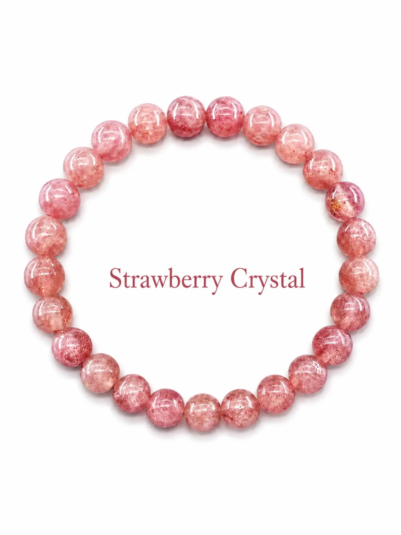 Fashion Elegant Unisex Natural Stone Elastic Beaded Charm Bracelet Couple Wristband Suitable for Daily Wear Versatile Party Souvenir Nice Surprise Present for Christmas Halloween Valentines Day New Year Women Men Mom Wife Friends