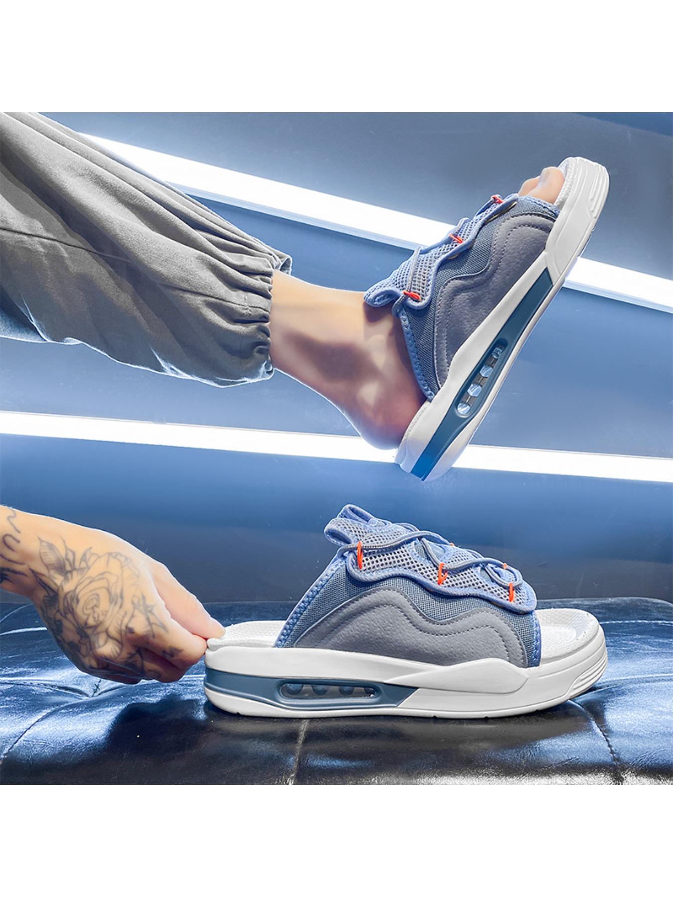 Summer thickened sandwich bottom slippers, fabric breathable sandals, fashion slippers men 's slippers