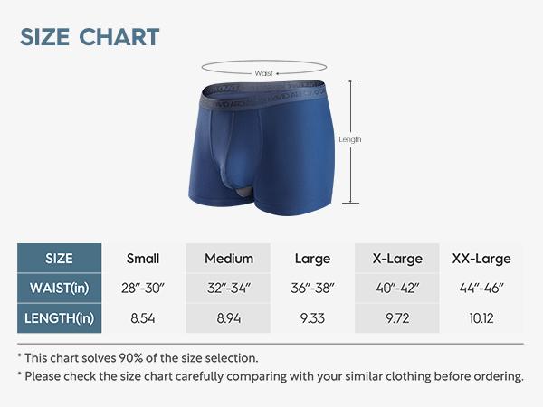 DAVID ARCHY Men's Dual Pouch Micro Modal Trunks - 4-Pack Basic 2.5in Spandex Natural Fabric Menswear, Ice Silk Cooling, Odor Control, Breathable, Silky Soft Elasticity, Fly, Father's Day Summer Gift DAVID ARCHY Men's Dual Pouch Micro Modal Trunks - 4-Pack Basic 2.5in Spandex Natural Fabric Menswear, Ice Silk Cooling, Odor Control, Breathable, Silky Soft Elasticity, Fly, Father's Day Summer Gift