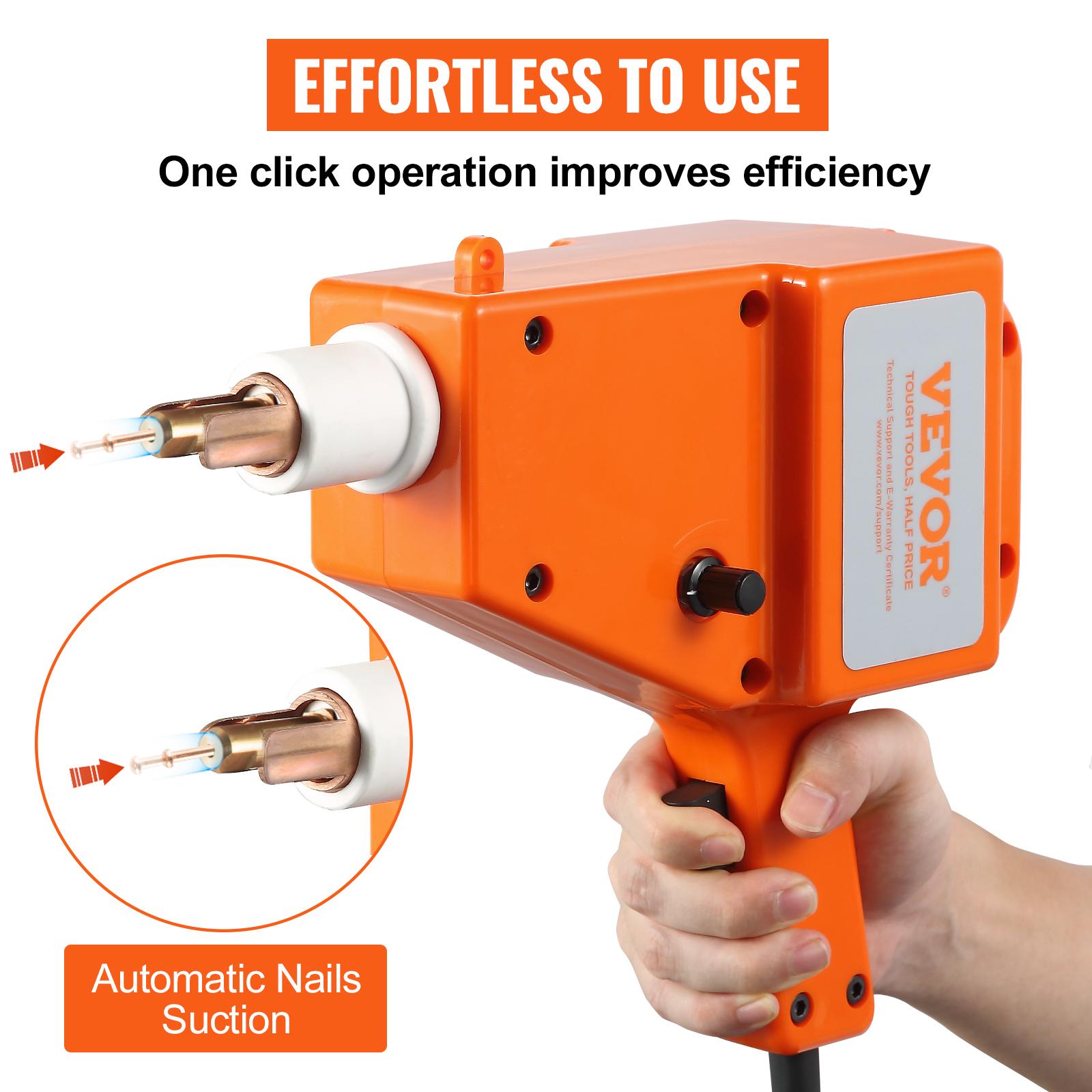 VEVOR Stud Welder Kit, 5500 Stud Welder Dent Repair Kit, 800VA Spot Welder Stud, 110V Welder Stud Kit, Stud Gun Dent Puller Kit with Complete Accessories, Dent Welder Repair for Auto Body Repairing