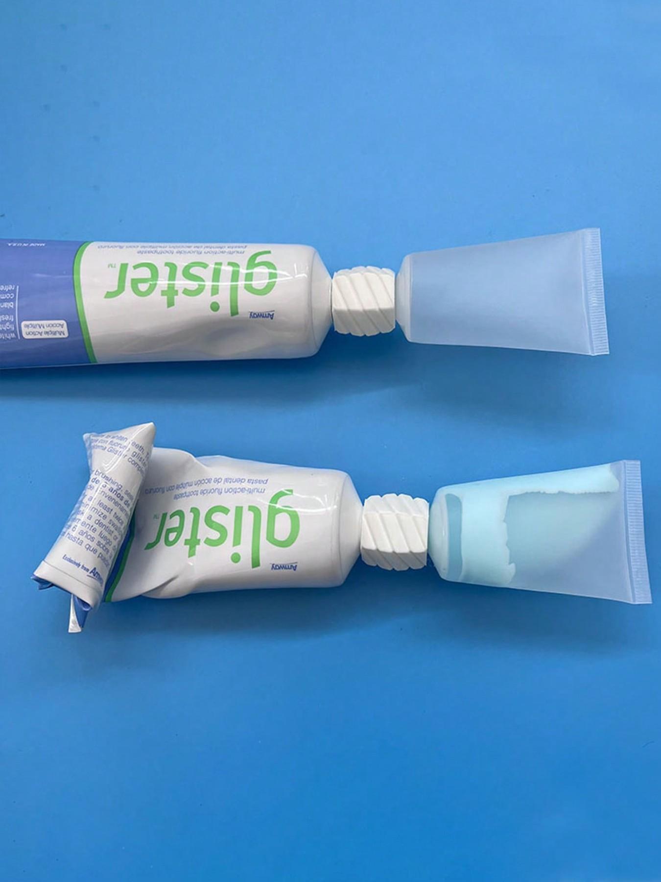 Plastic Toothpaste Tube and Face Wash Adapter Set, Refillable Bottles, Convenient Toothpaste Dispenser Tool Kit, Home Use, Travel Set, Toothpaste Squeezers