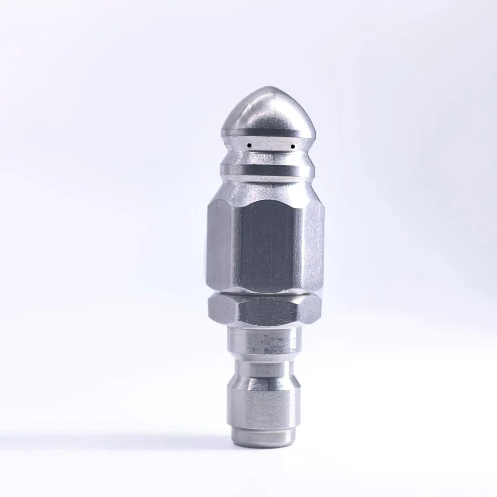 Extreme Water Pressure Tool，Pressure Washer，Jet Nozzle Power Washer,，Stainless Steel Pressure Cleaning Machine Sewer Nozzle, Mini Compact Durable Sewer Nozzle, Pressure Drainage Nozzle Hose Nozzle, Suitable for Various Sewers.