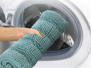 H.VERSAILTEX Bathroom Rugs Bath Rug Set 2 Piece Bathroom Contour Rug Toilet Mat Sets Non Slip Contour Bath Rug Ultra Thick Water Absorbent Striped Bath Mats Washable