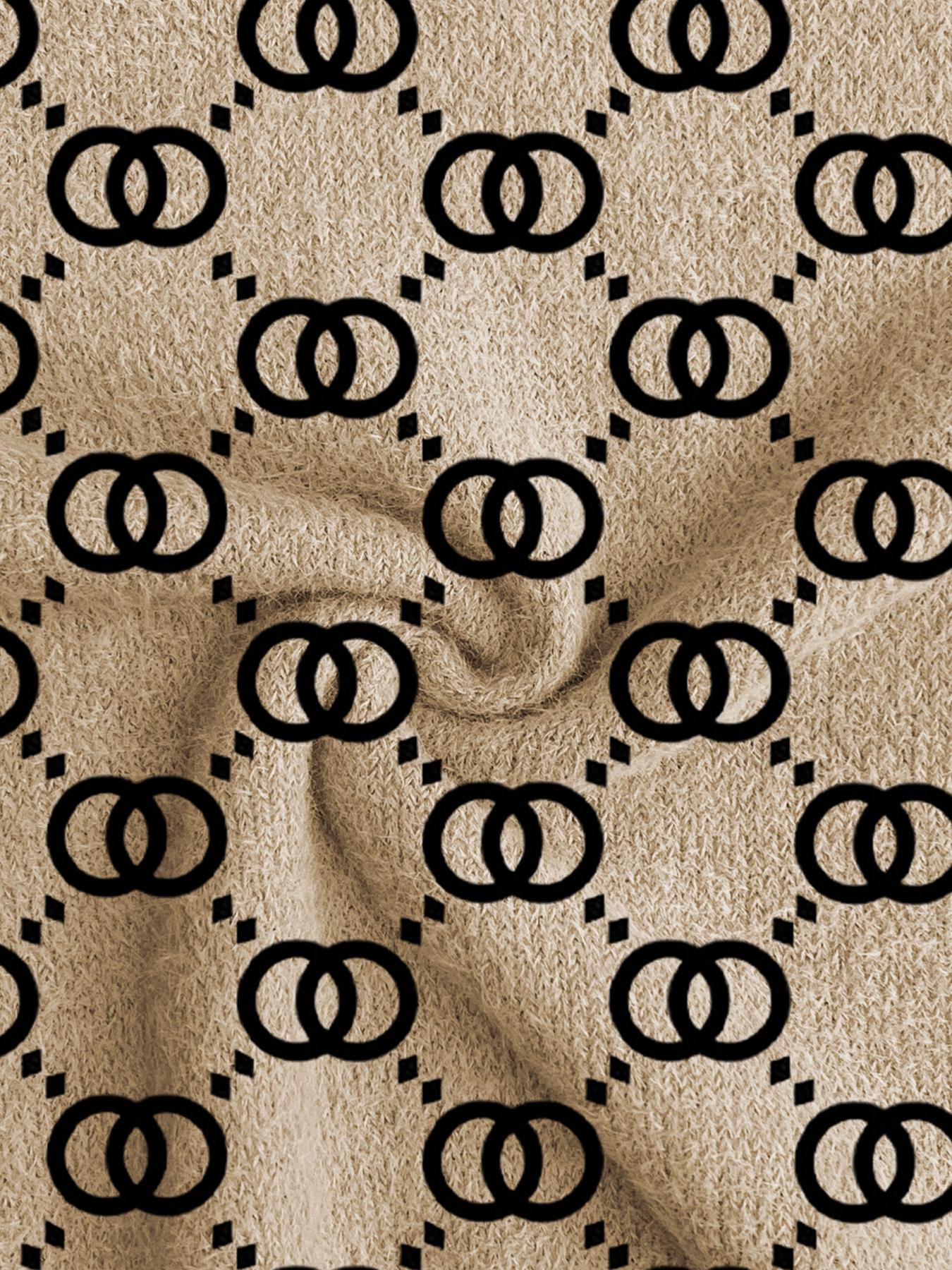 Women's Geometric Patchwork Print Stand Collar Short Fitted Sweater, Casual Sleeveless Knit Top for Spring Fall Winter, Comfortable All-Season Wear