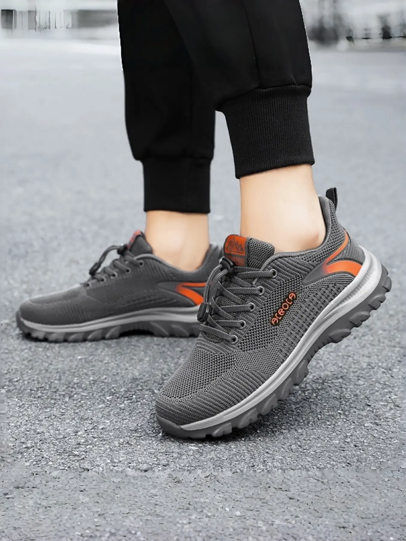Women's Non-Slip Waterproof Work Shoes - Walking Shoes, Work Sneaker, Work Safet Resistant Knit Fabric