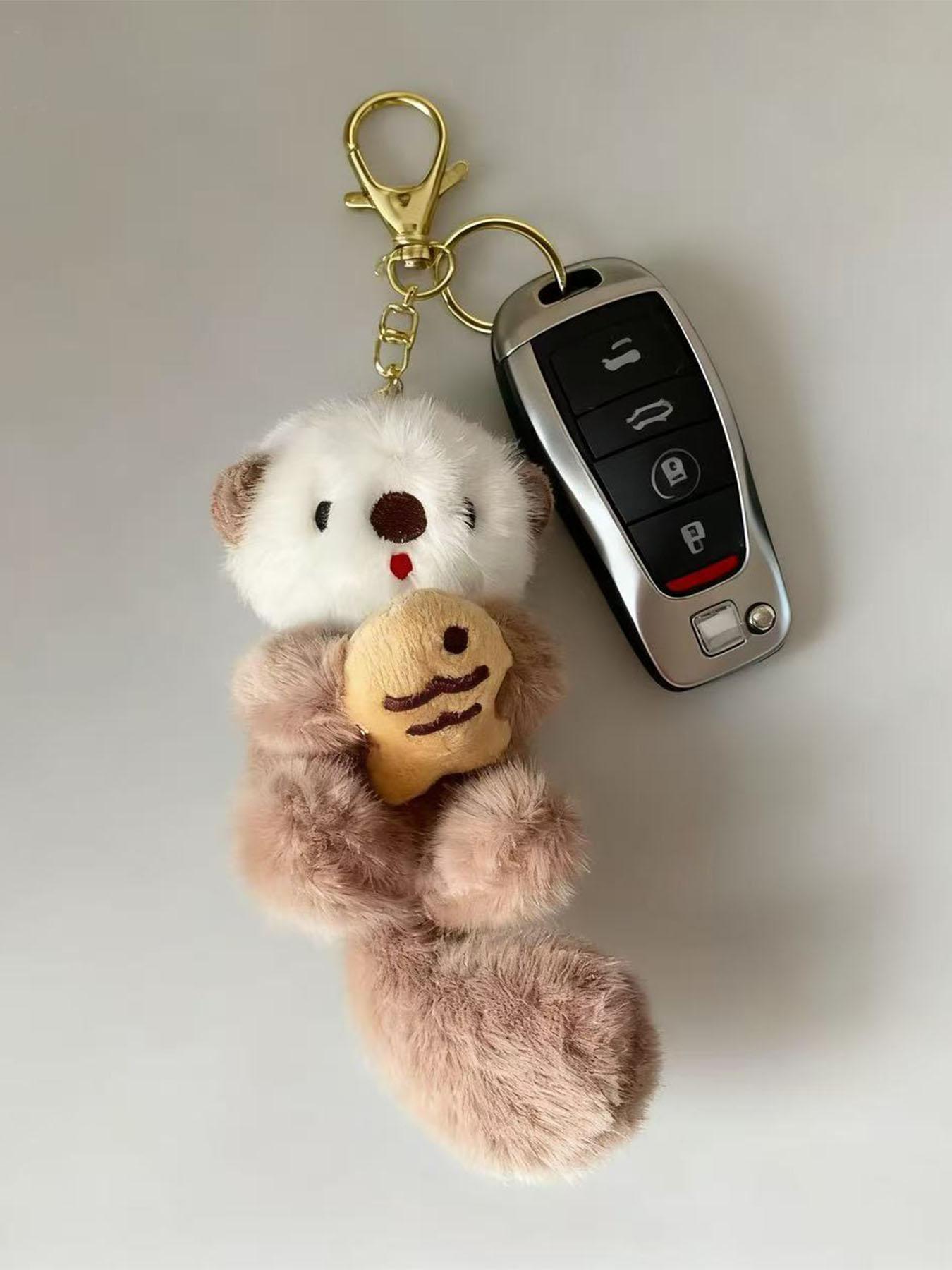 Cute Otter Plush Keychain | Adorable Animal Shape Pendant, Perfect Gift for All Seasons, Ideal Birthday Gift & Unique Charming Accessory