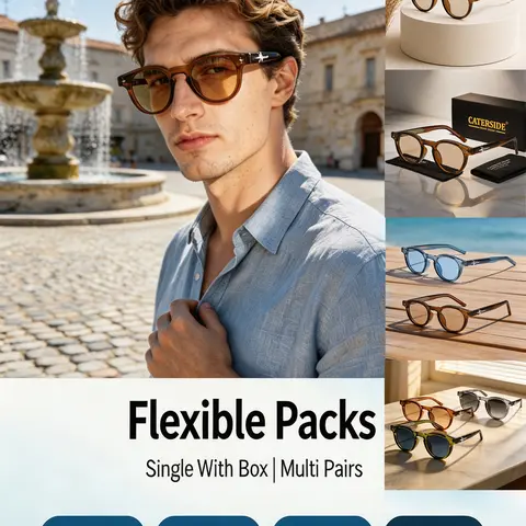 CATERSIDE Vintage Fashionable Sunglasses, Trendy Casual Sunglasses for Women & Men, Fashion Accessories for Everyday Use and Outdoor Activities, Fashion Shades