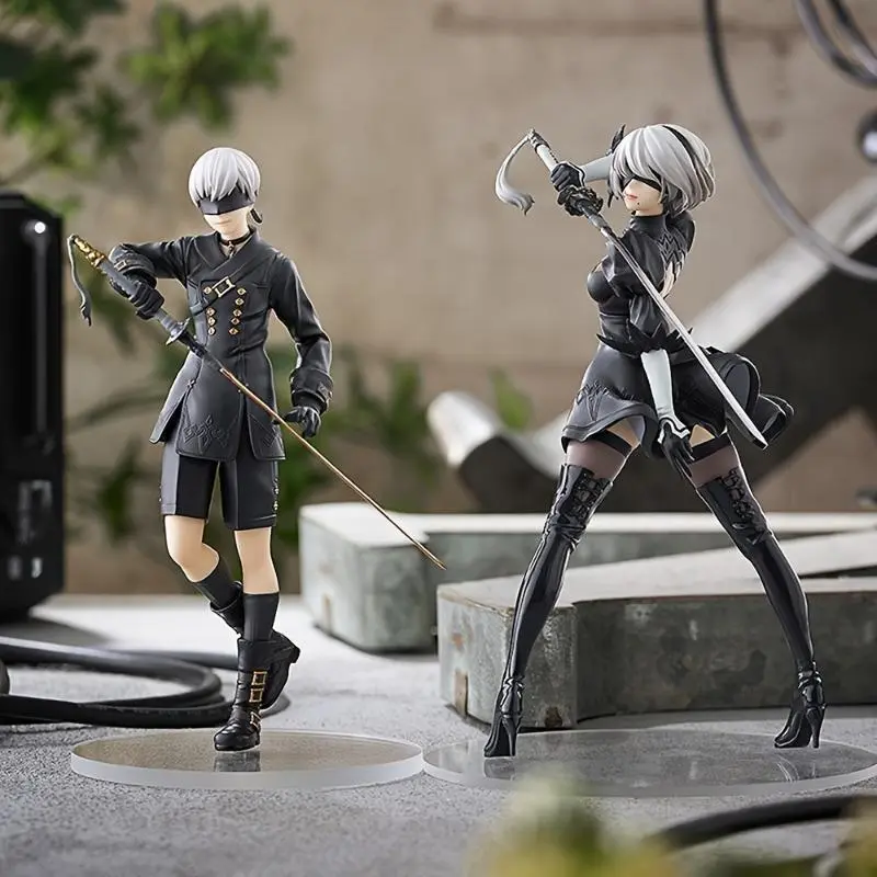 Nier 2B-9S Anime Action Figure, Handmade Collectibles, Anime & Manga Themed Item for House Decoration, Small Gifts, Christmas Gifts