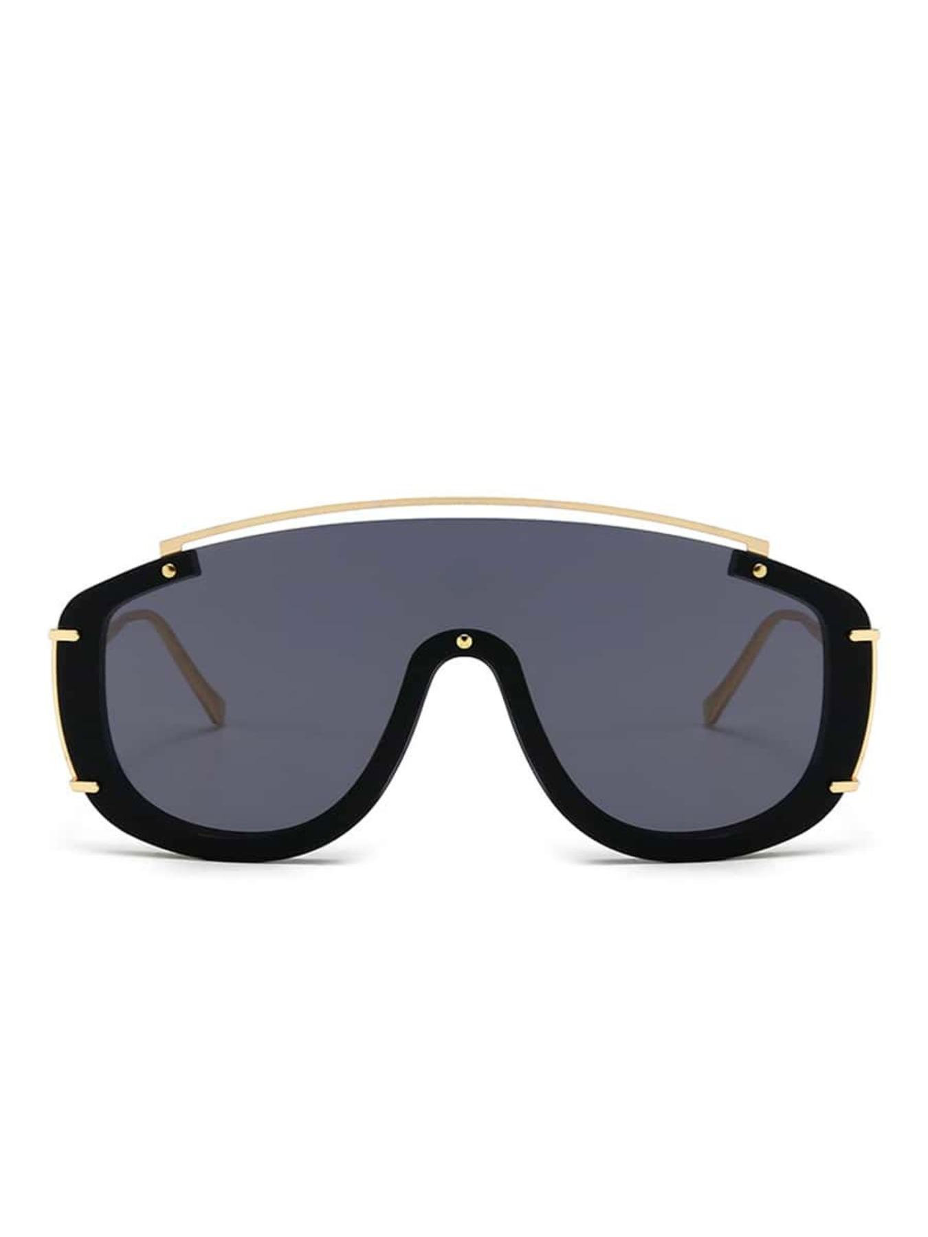 Unisex Fashionable All-match Tinted Lens Sunglasses, Trendy Casual Frame Sunglasses for Everyday Use, Fashion Accessories for Outdoor Activities