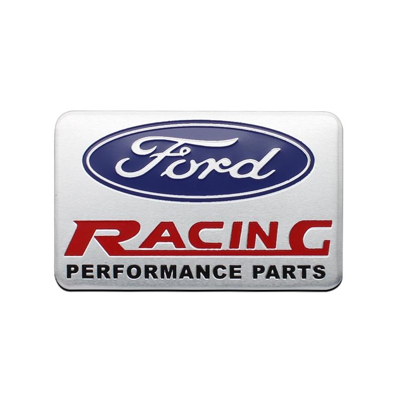1/7Pcs 3D Aluminum Racing Car Stickers Badge Emblem Body Side Fender Rear Trunk Tail Decor Decal For Ford ST Focus 2 3 Mk3 Mk2 Mk1 Fiesta Mk7 Kuga Ranger Fusion Mondeo Mustang S-MAX Accessories Body Side Decals