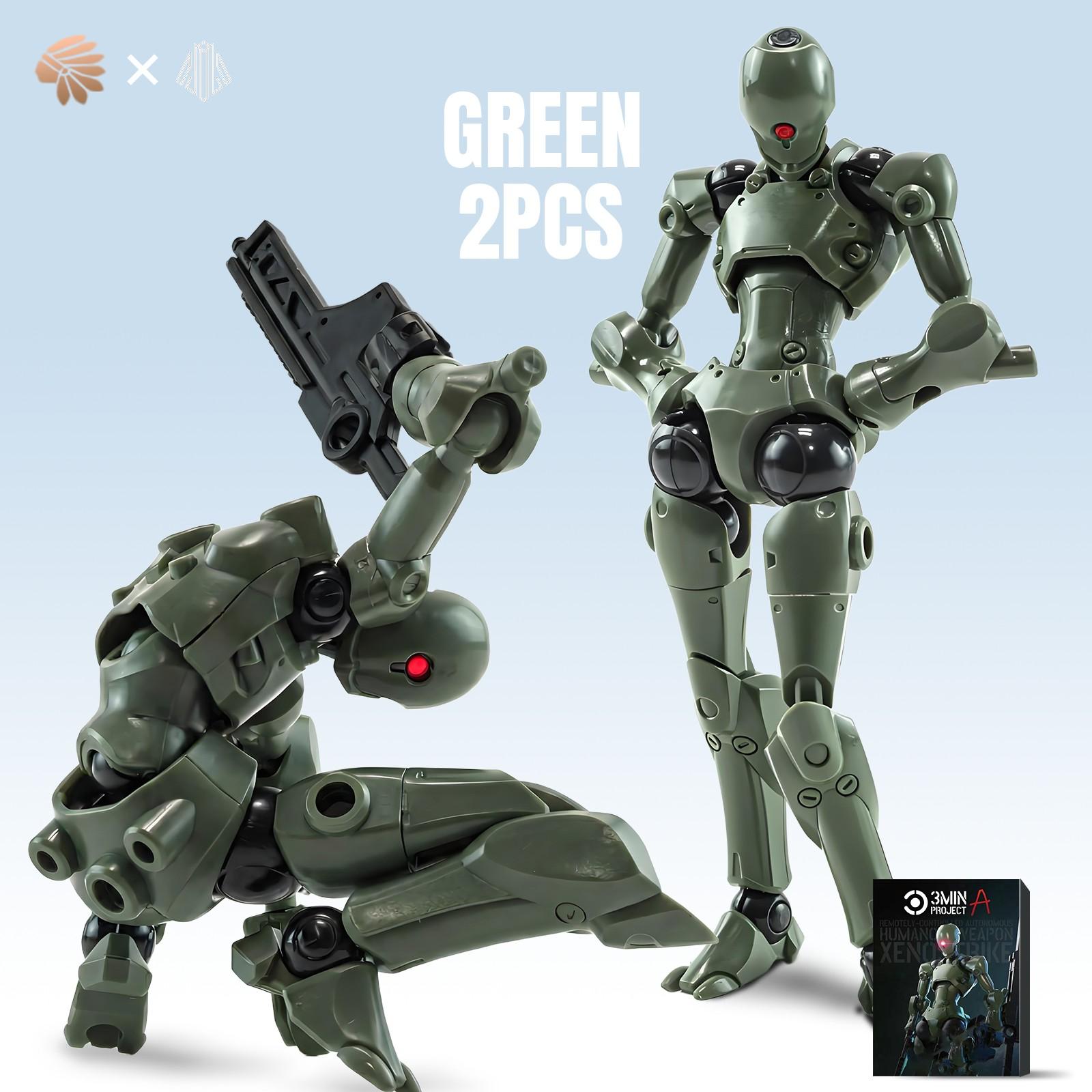 High-End 1/18 Scale Mecha Super Flexible Model Kit, 9.6cm Pocket Robot Assembly, High Precision DIY Mecha, Includes Metal Transparent