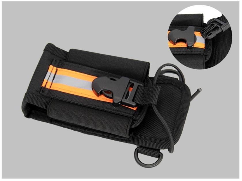 Firefighting Tactical Shoulder Strap Harness, Rescue Team Walkie Talkie Backpack, Universal Adjustable Shoulder Strap Radio Pouch, Walkie Talkie Holster For Portable Radio Holder protect Case