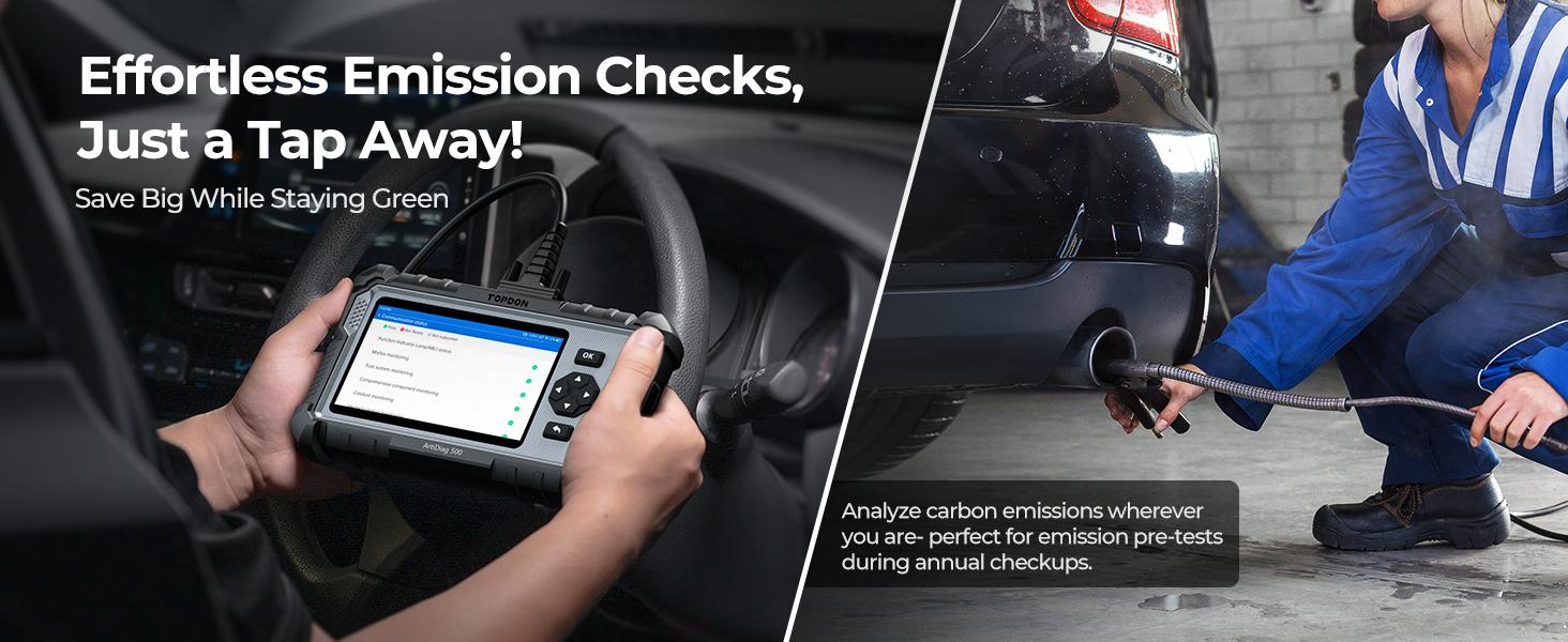 TOPDON AD500 OBD2 Scanner Car Code Reader Scan Tool 6 Reset Functions 4 Systems Diagnostics