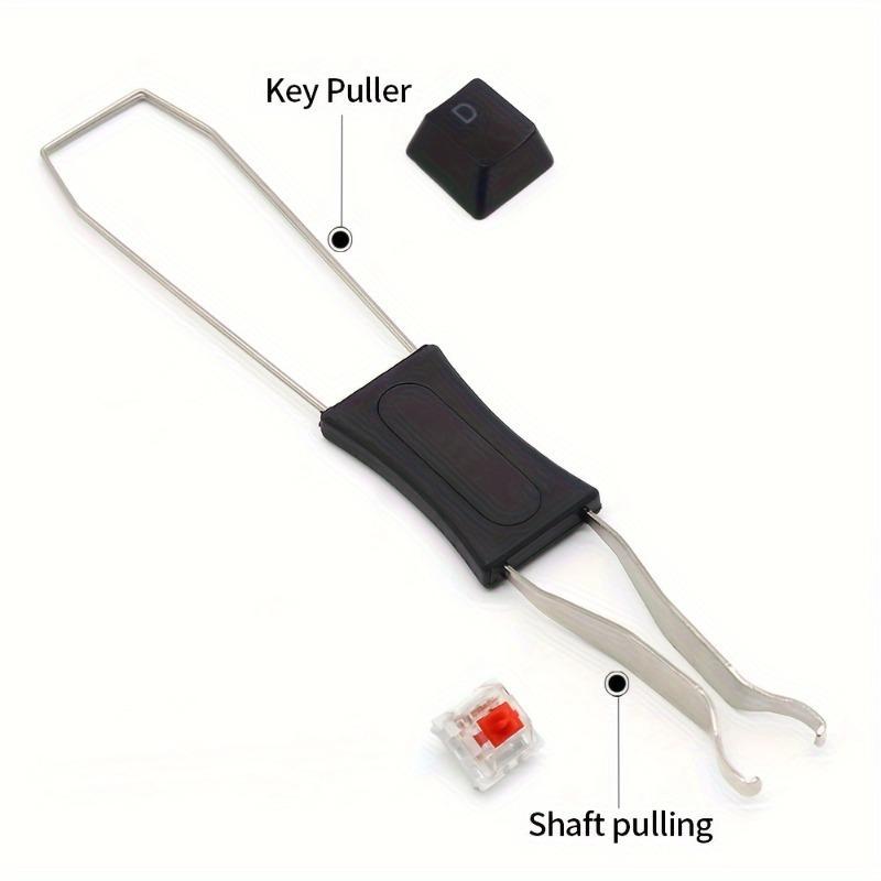 2 In 1 Keycap Puller Switch Puller Mechanical Keyboard Set Multipurpose Keyboard Puller for Mechanical Keyboards Keycap Clamp Dual-Purpose Shaft Stainless Key Stainless Steel Tool for Removing Keypad Caps