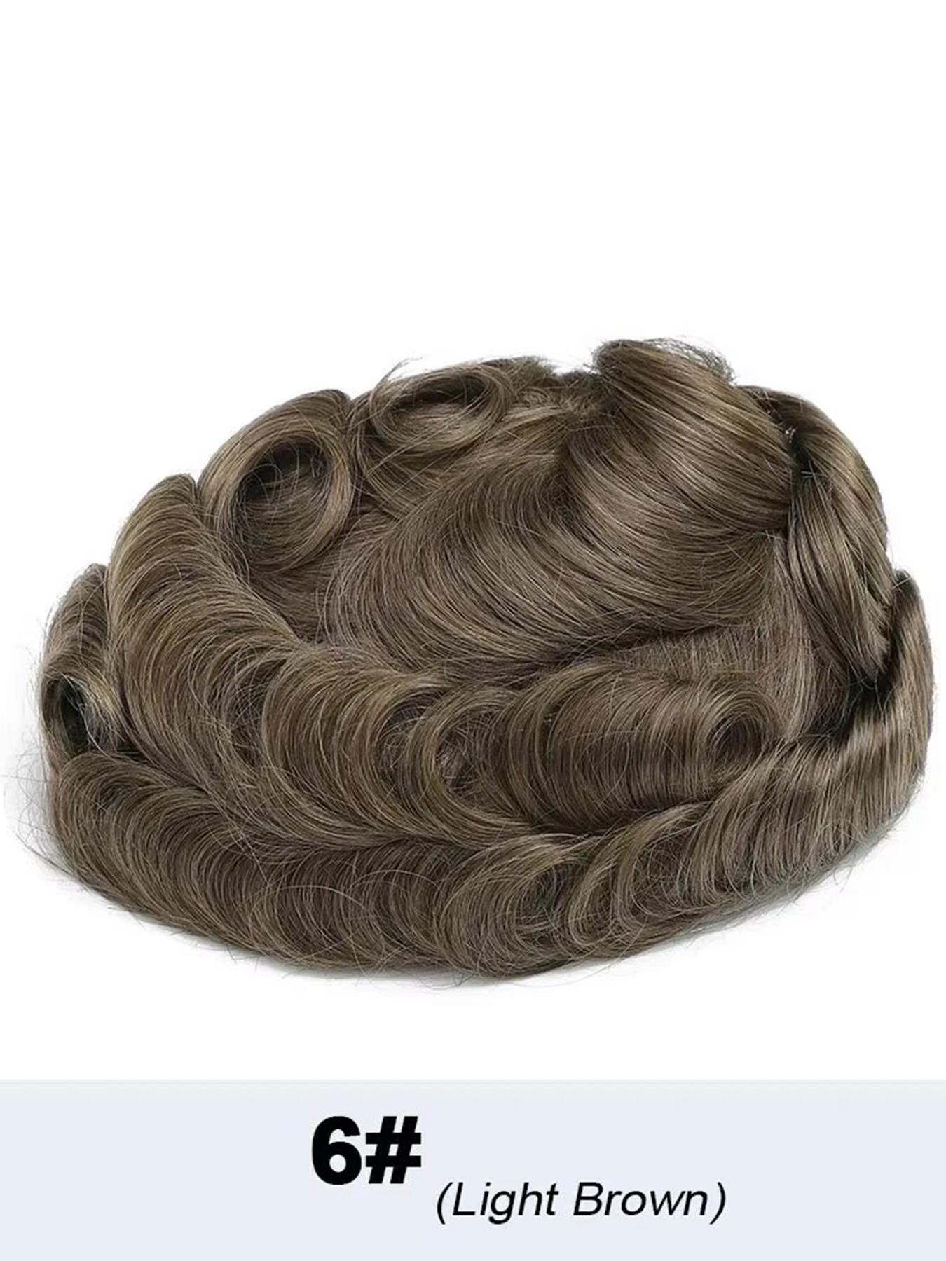 Men's Q6 Lace Toupee, Breathable Lightweight Hair System with Natural Look, Comfortable Fit for Daily Wear, Easy to Style for a Clean and Confident Appearance