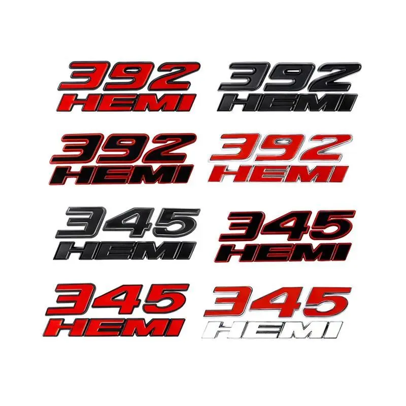 3D Metal Car Stickers 392 345 HEMI Emblem For Journey Charger Ram 1500 Caliber Nitro Caravan Avenger Dart Challenger Dodge