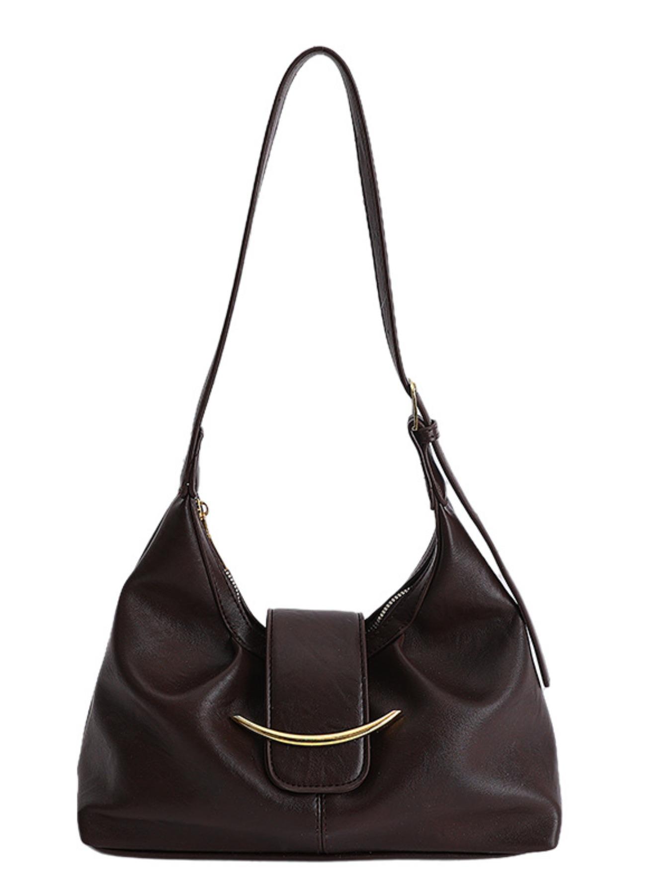 Vintage Simple Large Capacity Bag, Fashion Casual Shoulder Bag, Underarm Bag, New 2026 Women's Crossbody Tote Bag