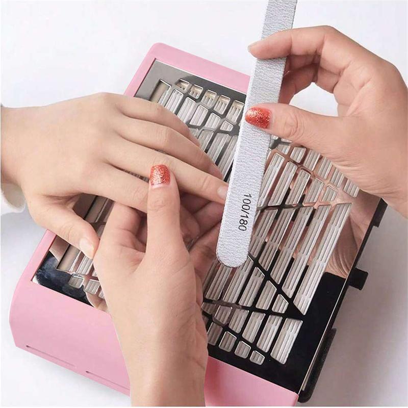 Nail Vacuum Cleaner, Nail Dust Collector with Replaceable Filter, Nail Extractor, Nail Cleaner, Professional Manicure & Pedicure Tool for Home & Salon Use