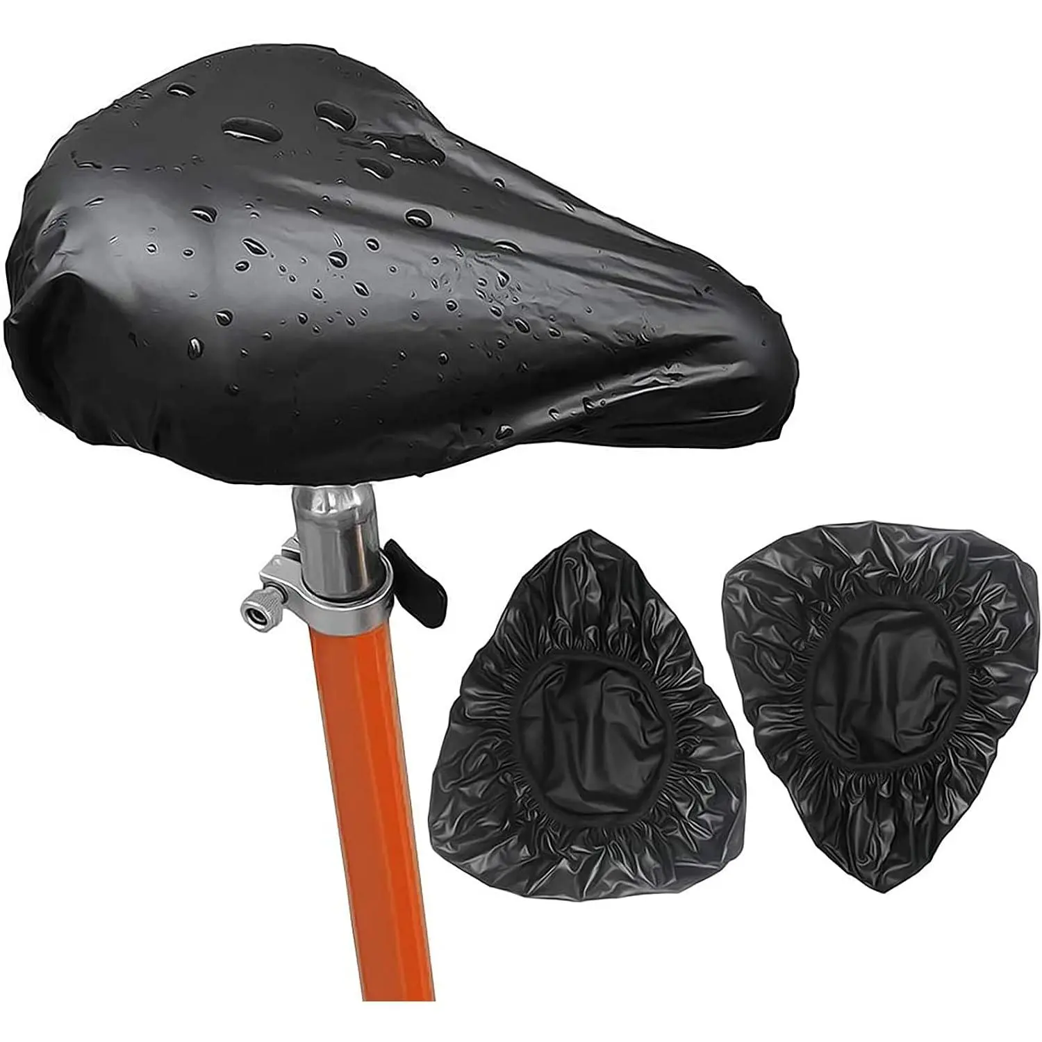 Saddle Cover in Black,  Seat Rain Cover with Elastic, 3Packs  Seat Cover
