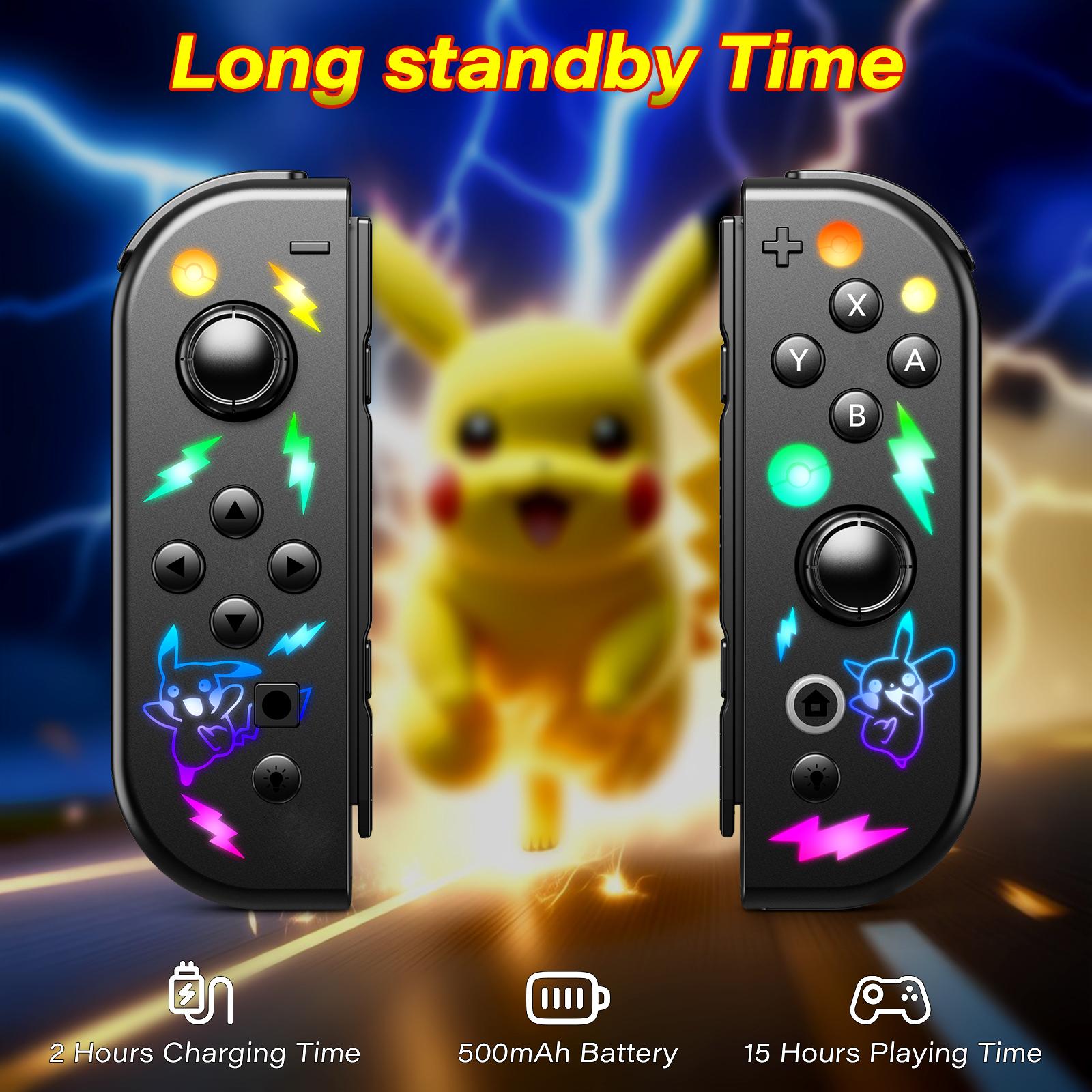 【Halloween】JORREP Game Controller (L/R) Switch Controller- Wireless Game Controller,Ergonomic Grip, Dual Vibration,Cool lights 【Halloween】JORREP Game Controller (L/R) Switch Controller- Wireless Game Controller,Ergonomic Grip, Dual Vibration,Cool lights