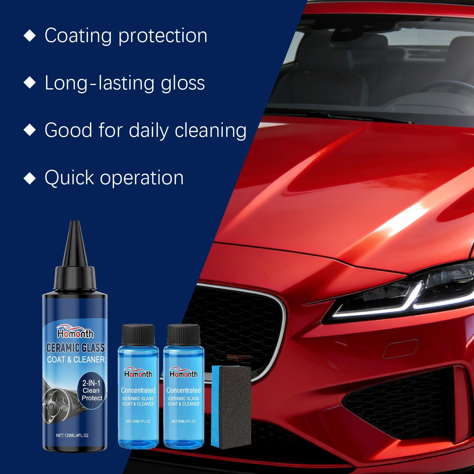 Homonth Coating Kit, Dirt Removal, Renovation, Scratch Prevention, Glossy Car Surface Care, Paint Protection, Renewal Coating Agent