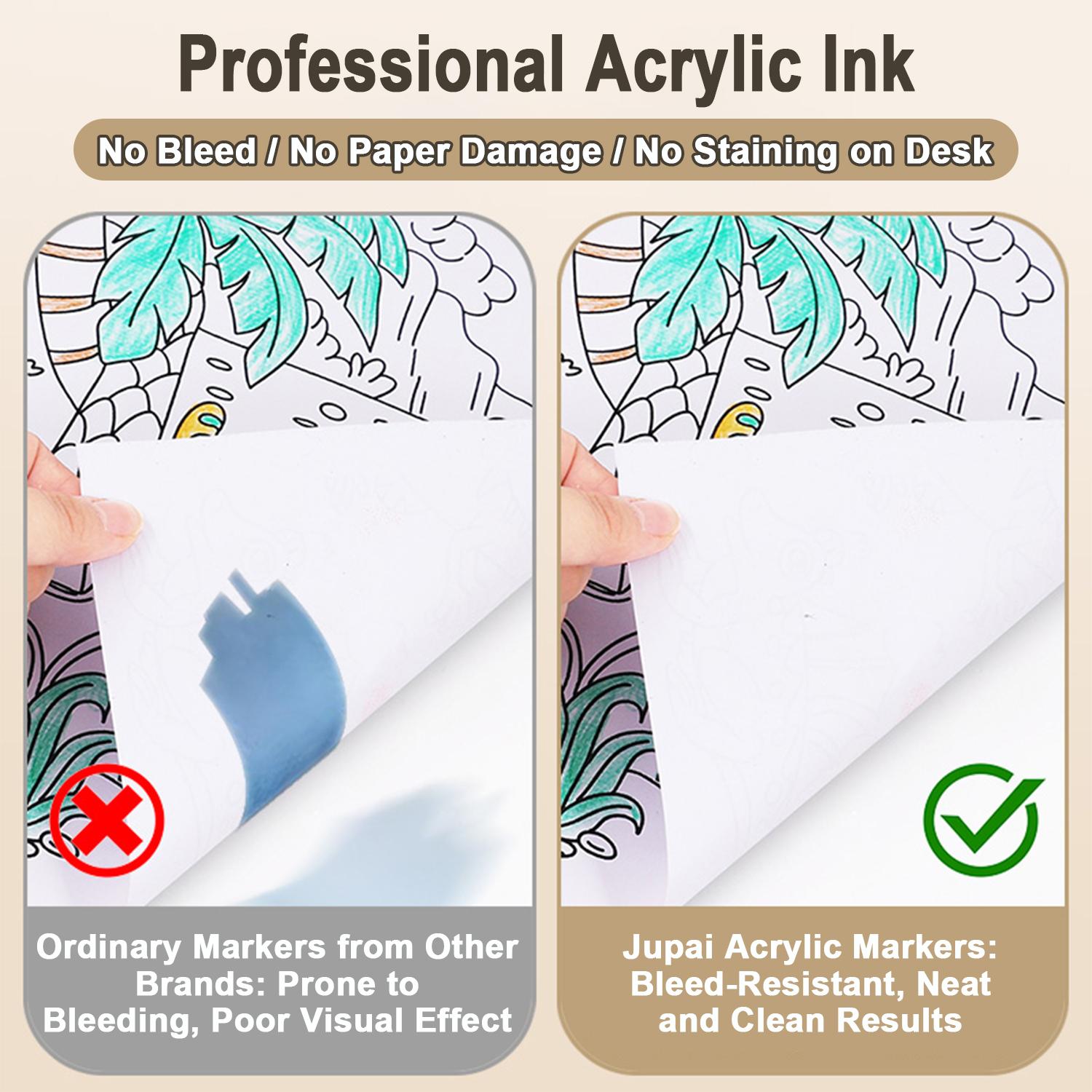 Metallic Color Markers 12/24/36/48/60/72 Colors, Non-Transparent Art Pens for DIY, Anime, School Supplies, New Condition