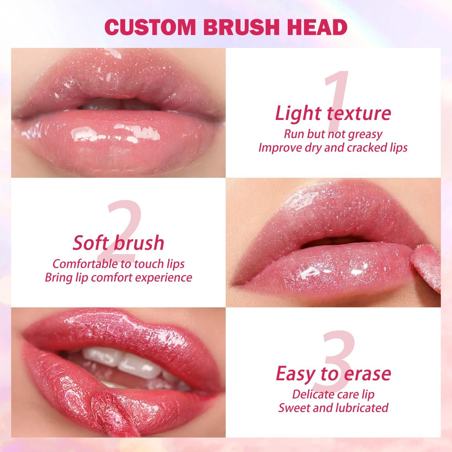 Hydrating Plumping Jelly Lip Gloss, Reduces Fine Lines, Long-Lasting Highlight Liquid Lip Balm, Perfect for All Skin Types, Ideal Gift