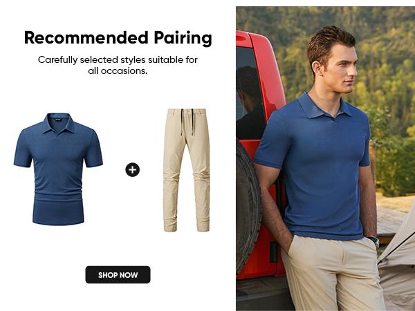 JMIERR Men's Muscle V Neck Polo Shirts Casual Short Sleeve Slim Fit Ribbed Golf T Shirt Athletic Tee