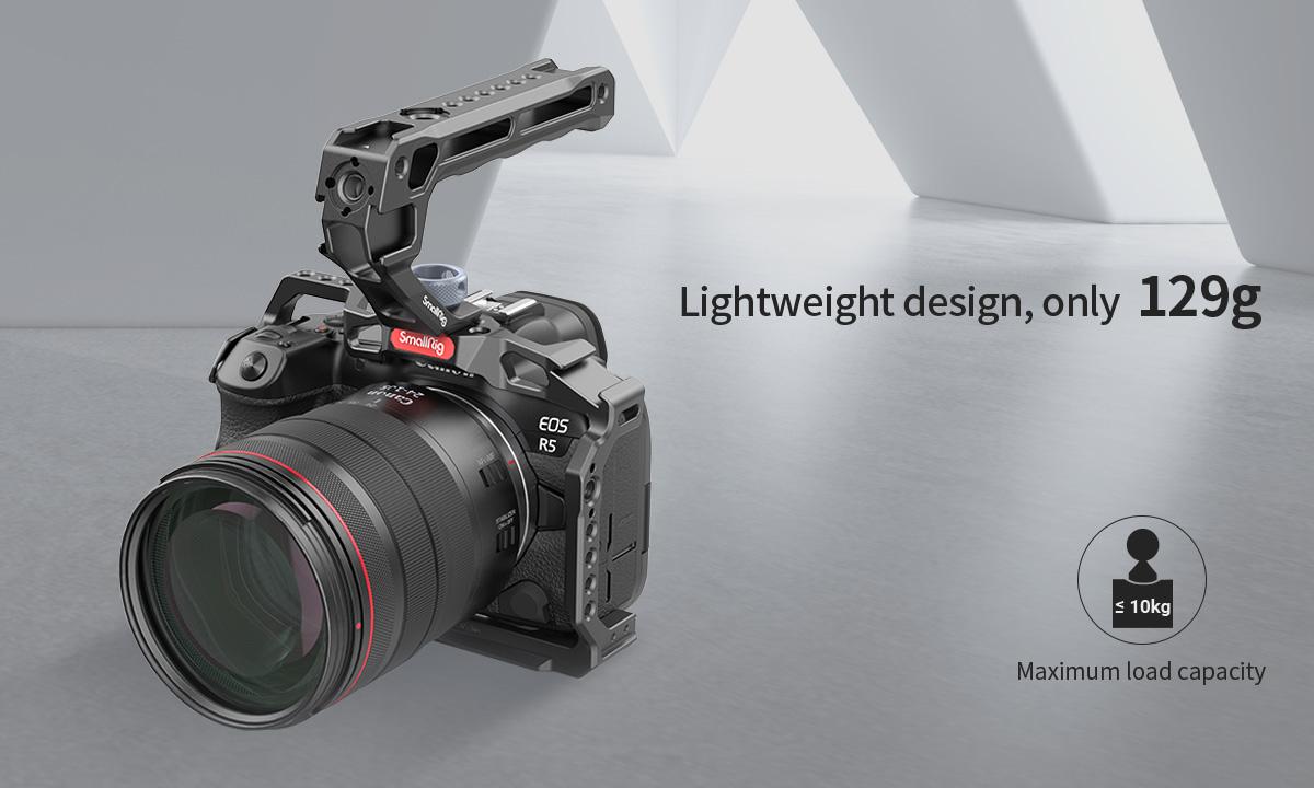 SmallRig Top Handle with 3/8"-16 Locating Pins for ARRI Grip for Camera Cage, Universal Video Rig with 5 Cold Shoe Adapters to Mount DSLR Camera with Microphone/LED Light/Monitor - 3765