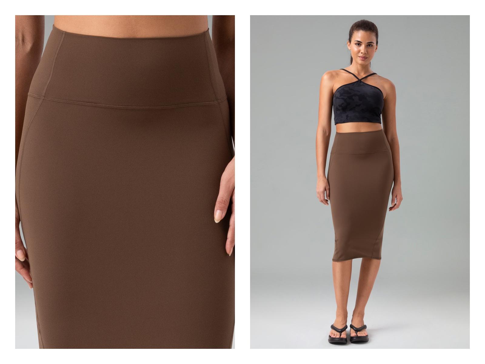 Colorfulkoala Women's Pencil Skirt Dreamlux High-Waisted with Back Slit for Office & Casual Wear