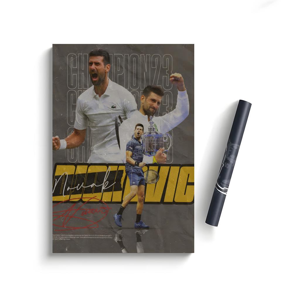 Novak Djokovic Poster Bedroom Home Decor Art Poster Perfect Gift for Family and Friends