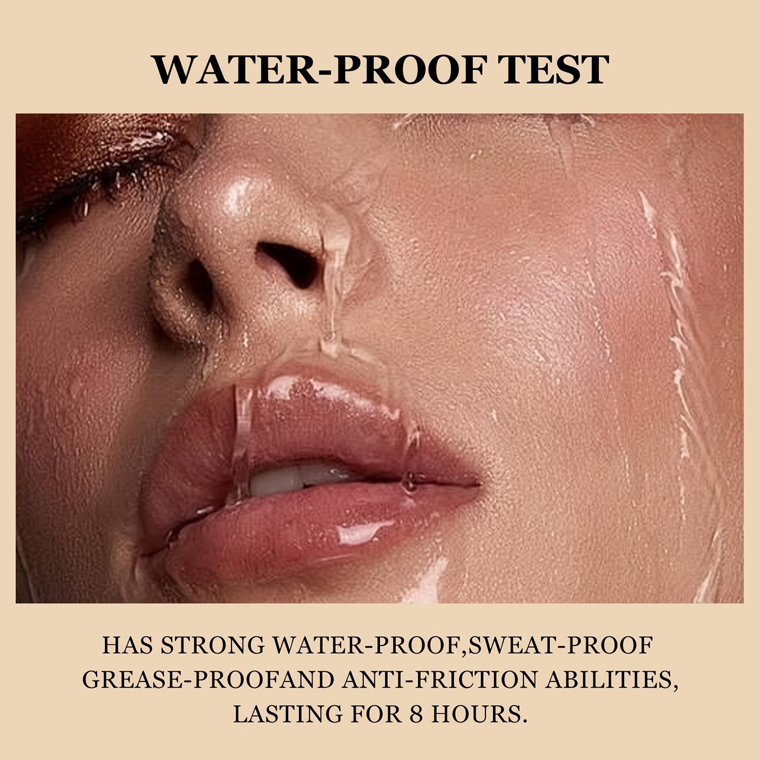 3 Shades Deep Matte Perfection Beauty Powder Cake, Matte Long-Lasting Waterproof, High Coverage Oil-Control Face Makeup Pressed Powder with Puff