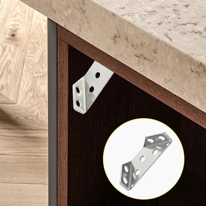 12/32/52pcs universal corner code, multifunctional corner Sturdy Metal bracket connector, fastener furniture repair, used for tables, chairs, cabinets, TV cabinets