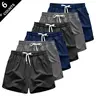 Men's 6 Pack Quick Dry Transpirable True to Size Athletic Shorts Moisture Wicking Dry Fit Polyester Activewear, Loose Above Knee Fit, Elastic Drawstring Utility Deep Pockets, for Running/Beach, Summer Outdoor Gift, Transpirable Men's Shorts,sohochic