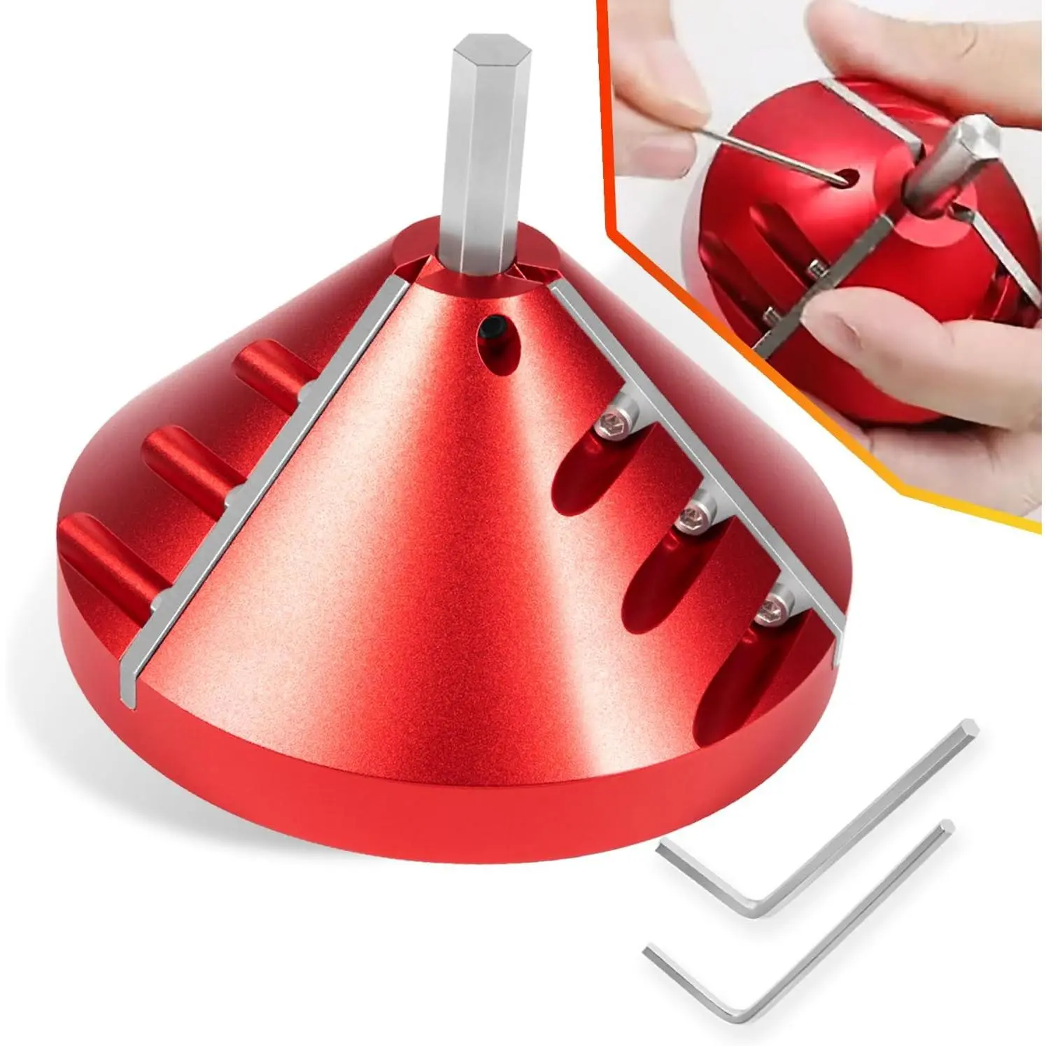 GJANSH 2 in 1 Inner-Outer Pipe Deburring Tool,PVC Chamfer Tool,Chamfer Reamer,Pipe Deburring Reamer Plumbing Tool for 0.75" to 3.89" PVC,CPVC, ABS, PP, PE Pipes(OD fit 0.75" to 3.5", ID fit 0.92" to 3.89")