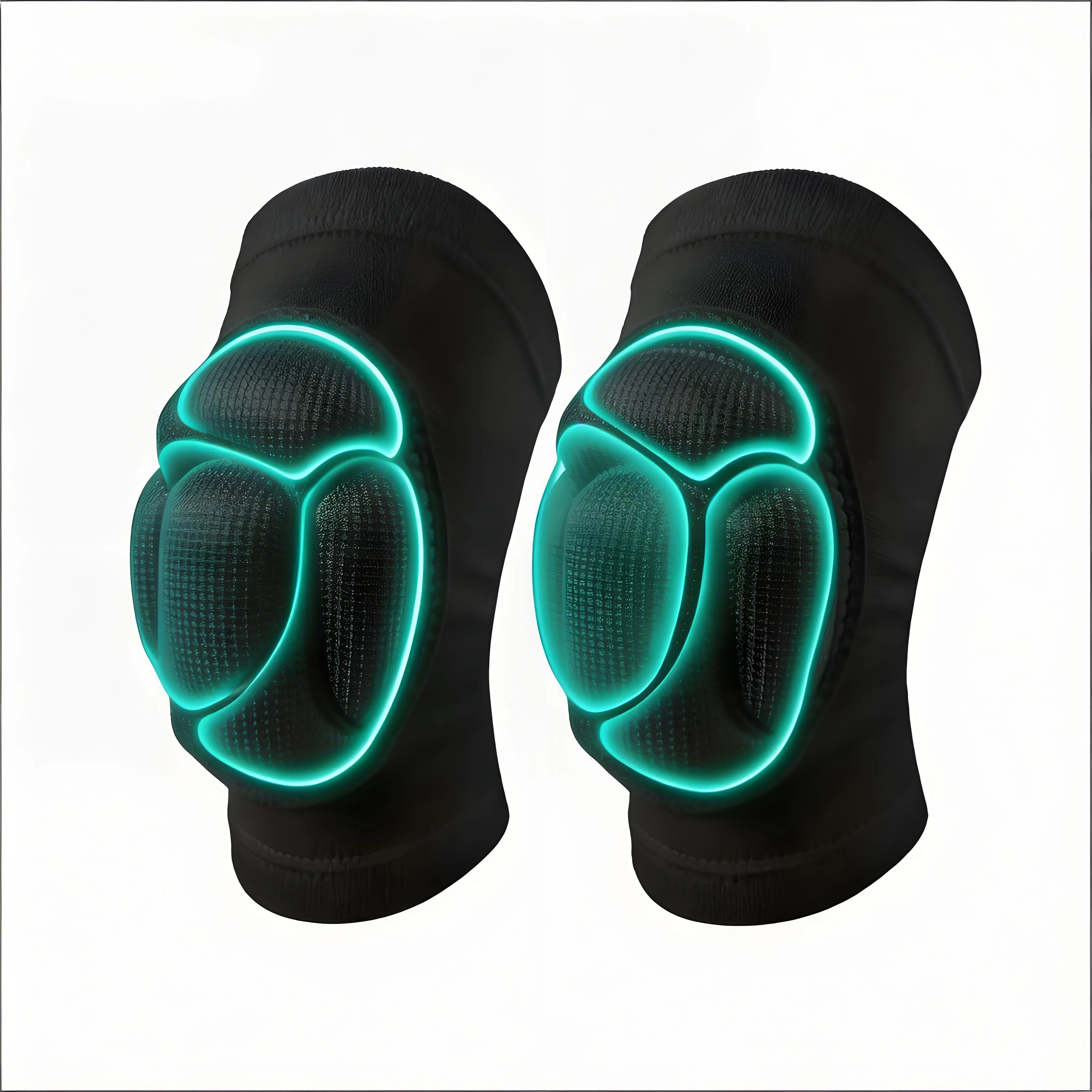 Unisex Adult Compression Protective Gear Knee Sleeves - Upgraded Thick Knee Pad Volleyball Support for Arthritis Pain Relief, Injury Prevention, 1 Pair Set