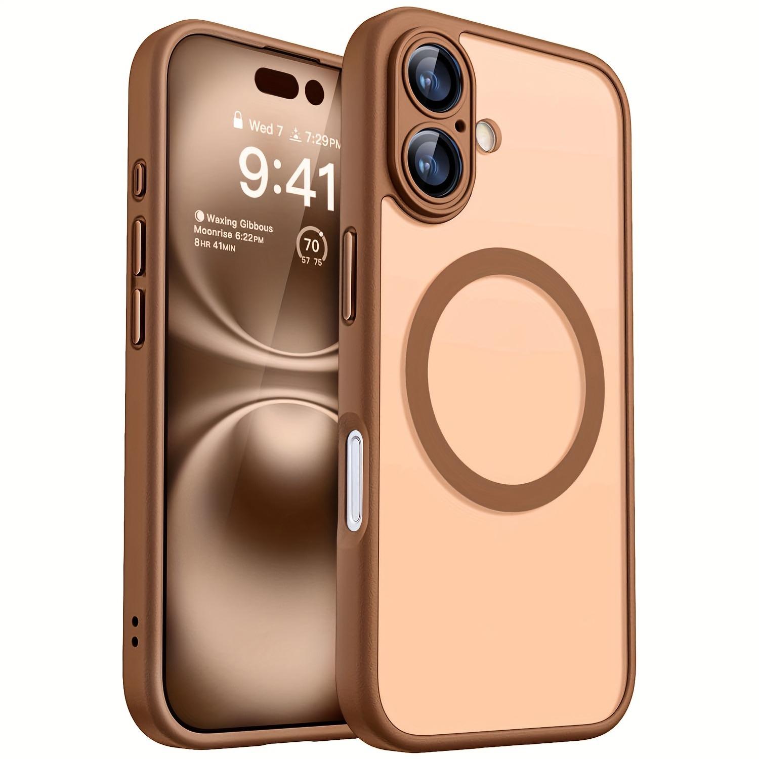 Magnetic Phone Case for iPhone 17/16/15/14/13/12/11, Upgraded Full-Camera-Protection Translucent Matte Compatible with MagSafe, Phone Cover, Phone Cover Casing