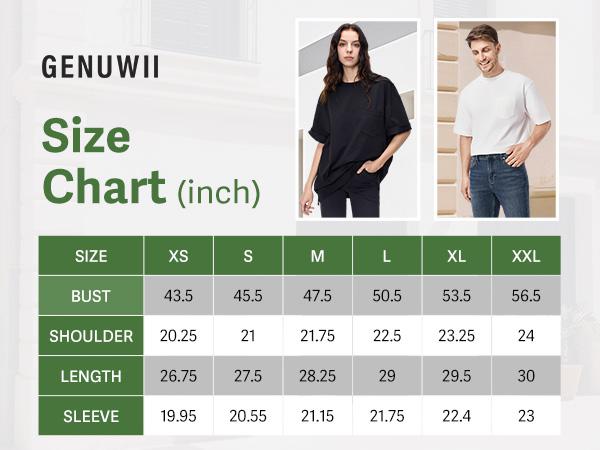 Oversized Tshirts 206g Heavyweight Cotton Pocket Tee Boxy Fit Crewneck Unisex Gym Vintage T Shirts Workout Thick Baggy Tees 2026 Big and Tall 1 Pack
