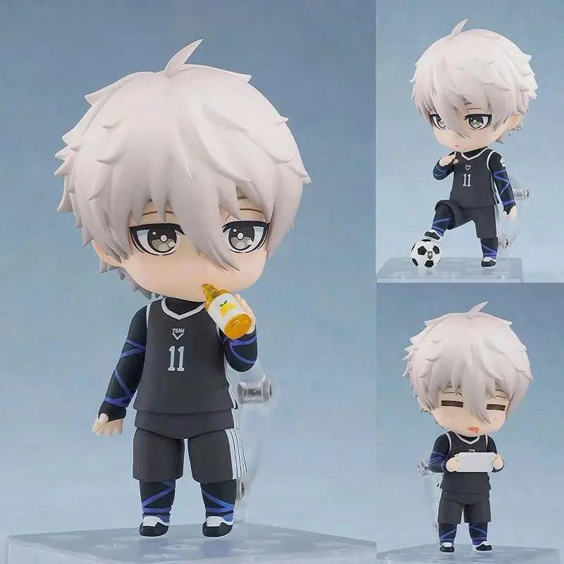 Blue Lock Nendoroid Action Figure - Series 2056 Nagi Seishiro, 1998 Isagi Yoichi, Reo Mikage, Rin Itoshi Figurine for Comics Fans 12 Years Above, Ideal for House Decoration, Supports Children Development & Science Learning