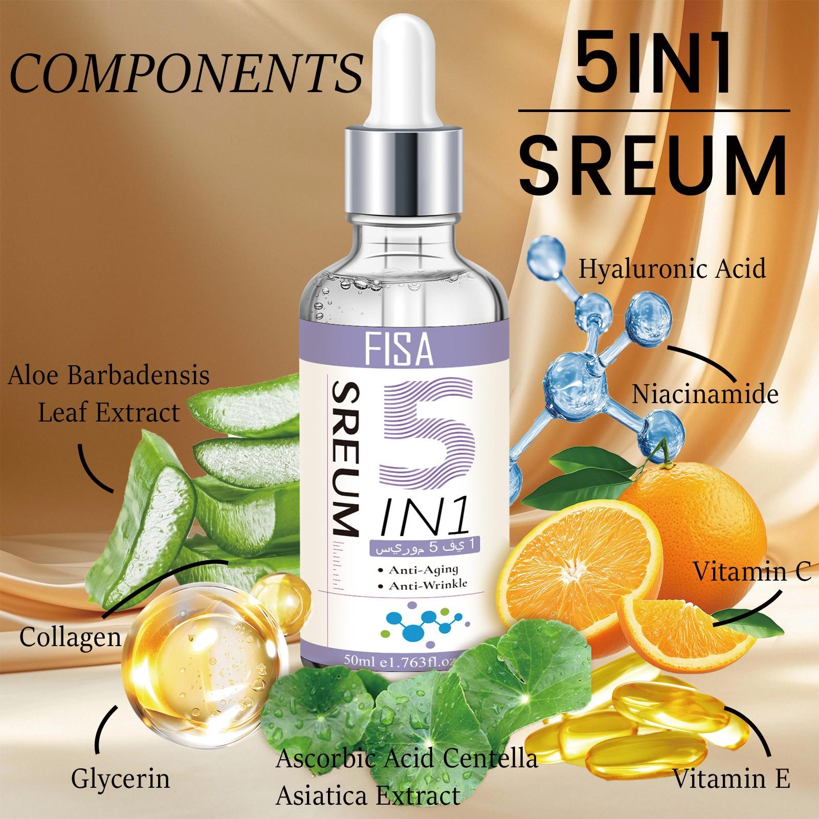 Repair Brightening 5-In-1 Essence, Wrinkle Reduction, Fine Line Fade, Elasticity Boost, Even Skin Tone, Smooth and Radiant Skin