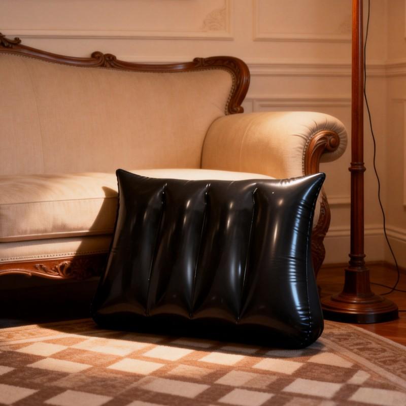Inflatable Cushion PVC Material, Home Decor Sofa Lumbar Pillow, Portable Travel Air Pillow, Office School Use