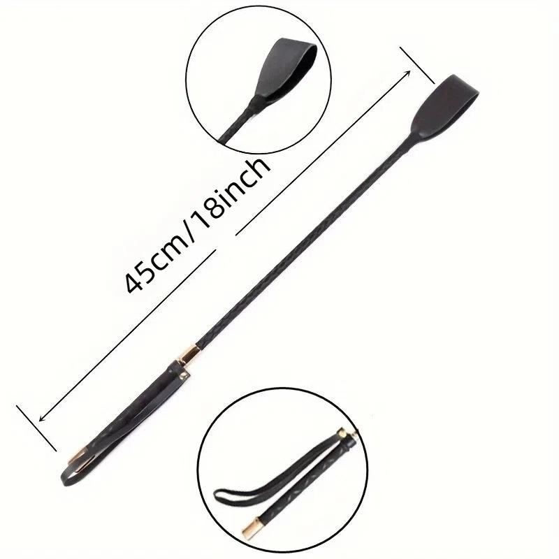 PU Leather Horse Riding Whip Professional Equestrian Training Crop Durable Lightweight Riding Dressage Trainer Tool for Horseback Use