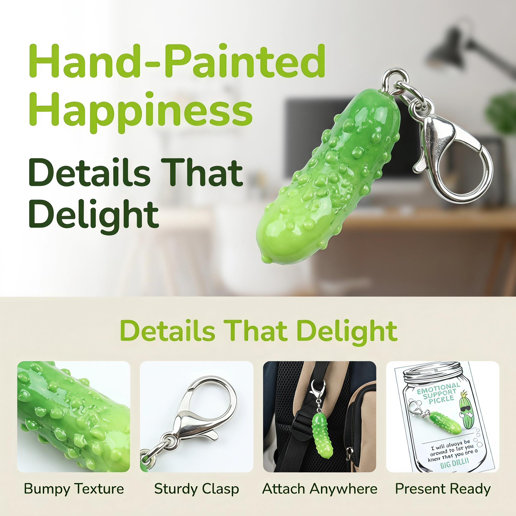 Cucumber Shaped Pickle Themed Keychains for Men, Cute Fruit Design Keychain with Pocket Card, Fashion Accessories for Women & Men for Birthday Gift, Gifts for Her, Charms, Lightweight Keychain, Trendy Cute Keychain, Cool Keychains, Key Rings-YY0