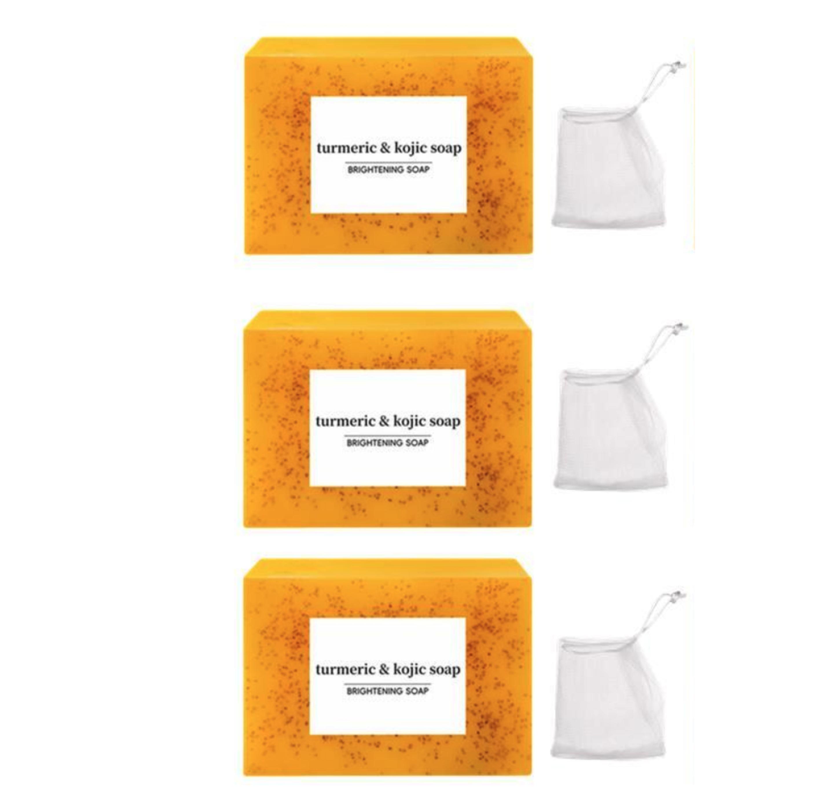 Kojic Turmeric Cleanser Soap - Facial & Body Cleanser for Skin Brightening, Beauty Products for Skincare & Body Care
