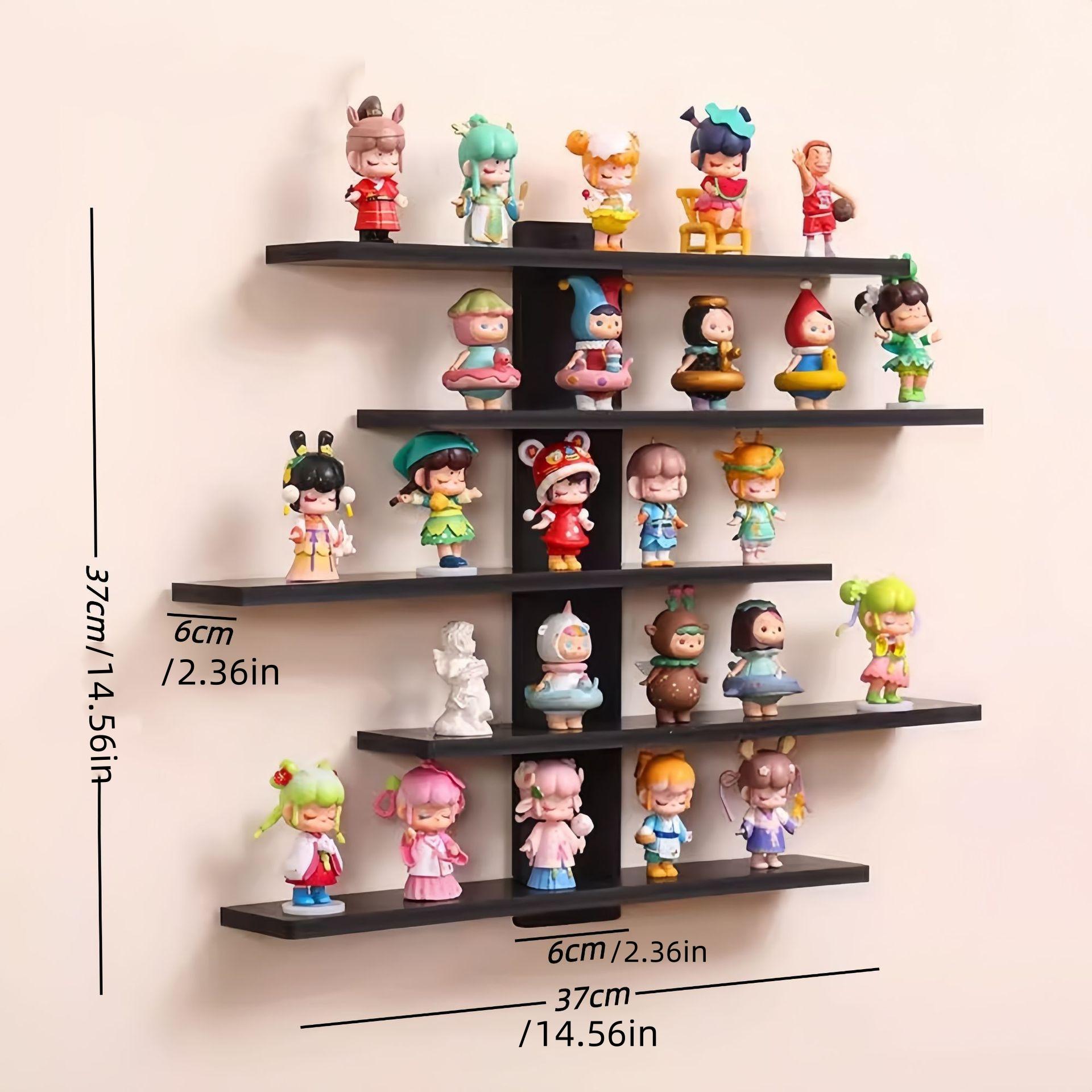 Wall-Mounted Display Rack, Multi-Layer Durable Storage Shelf, Wall Shelf Unit, Space-Saving Decorative Organizer for Collectibles, Toys, Home Decor, Space Saving Design