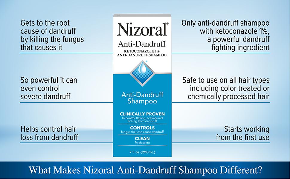 Nizoral Anti-Dandruff Shampoo with 1% Ketoconazole, Fresh Scent, 7 Fl Oz,summervibes