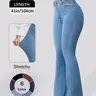 【Black Friday】Women's High Waist Slim-Fit Denim Jeans, Button Fly, Floor-Length, Casual All-Seasons, Comfortable and Stylish, Multiple Colors Available #GLOBAL PICKS
