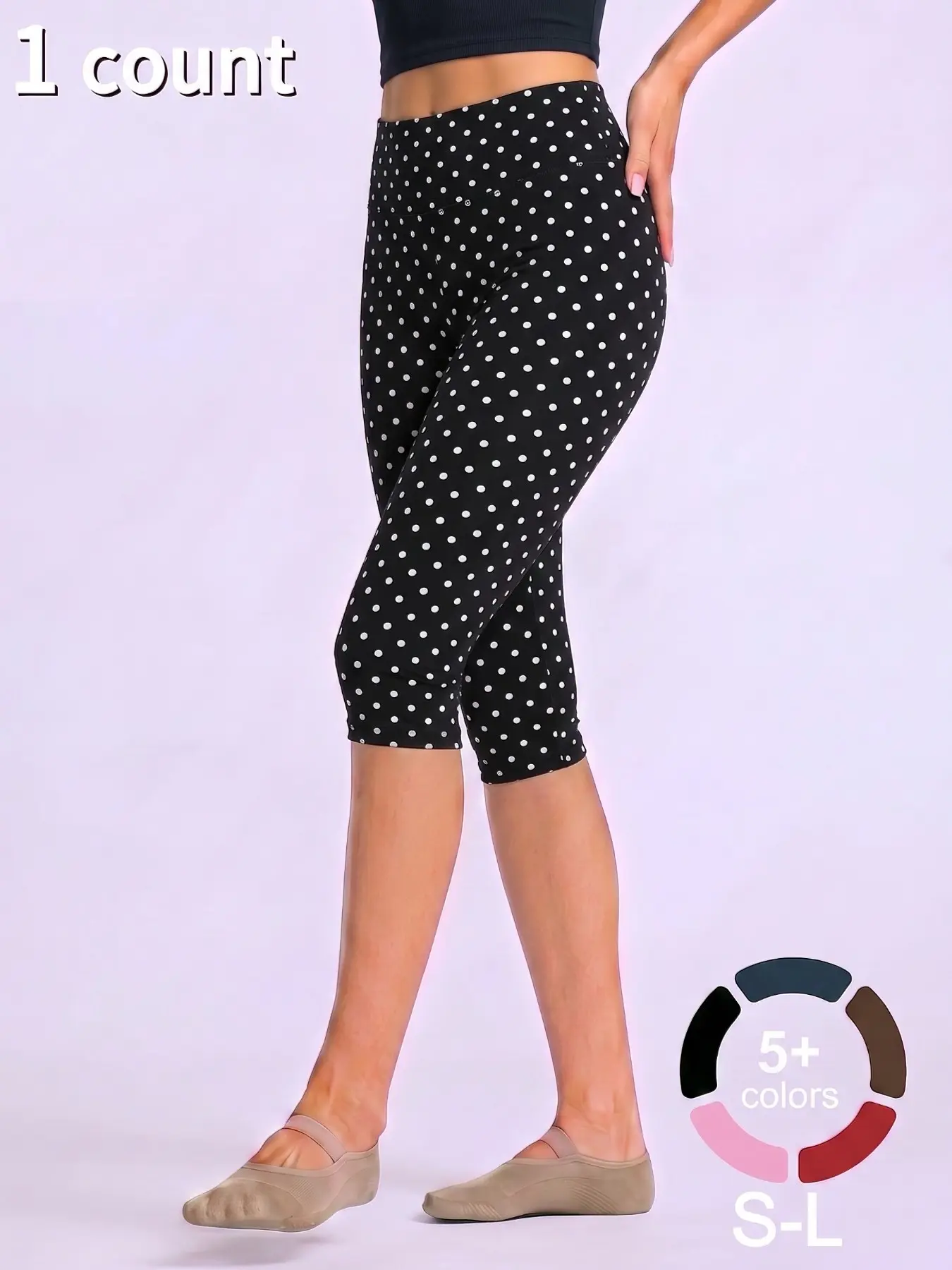 Black background with white polka dots
