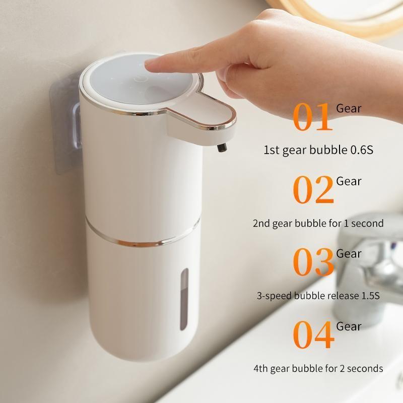 Automatic Soap Dispenser Wall-Mounted Contactless Infrared Sensor Foam Hand Sanitizer Machine, USB Charging, Hygienic Home Bathroom