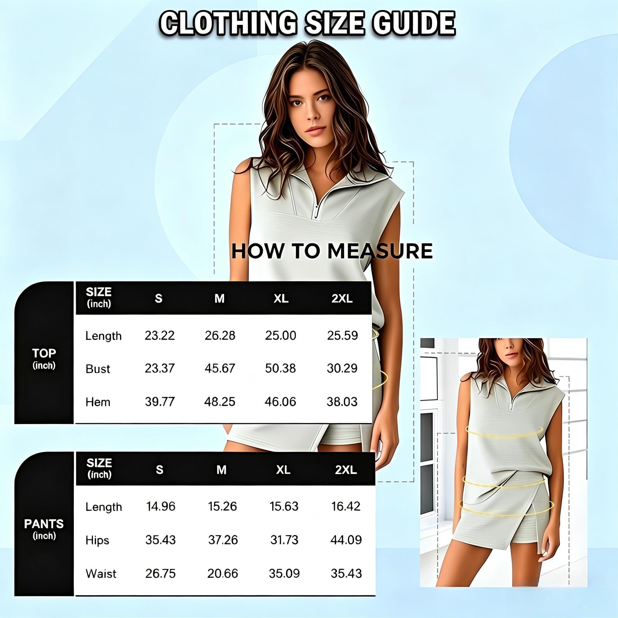 [HOT] Womens 2 Piece Skirt Sets Summer Sleeveless Half Zip Sweatshirt Athletic Skorts Tennis Outfits Casual Sweatsuits with Built-in Shorts, Buttery Soft Fabric for Active Lifestyle #SpringStatements
